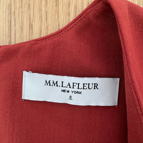 MM Lafleur Annie Dress in Brick Red Size 0 - Picture 7 of 7